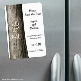 Forever Yours 3 Refrigerator Save The Date Magnets