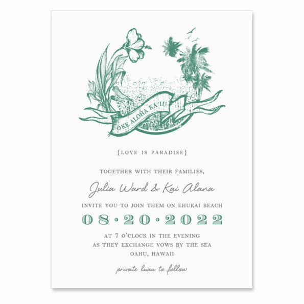 Aloha Wedding Invitation