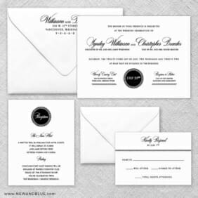 Park Avenue Nb Wedding Invitation And Rsvp