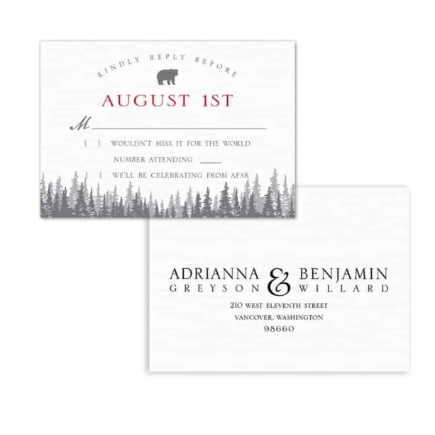 Livingston Nb Rsvp Card And Envelope White Back