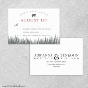 Livingston Nb Rsvp Card And Envelope