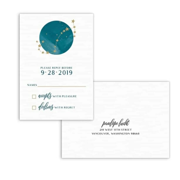 Estrella Nb Rsvp Card And Envelope White Background