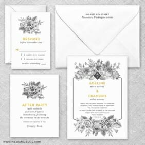 Harlow Nb Wedding Invitation And Rsvp