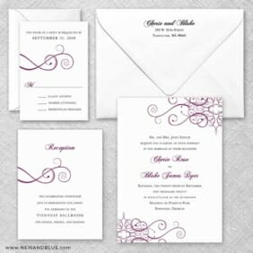 Ballroom Nb Wedding Invitation And Rsvp