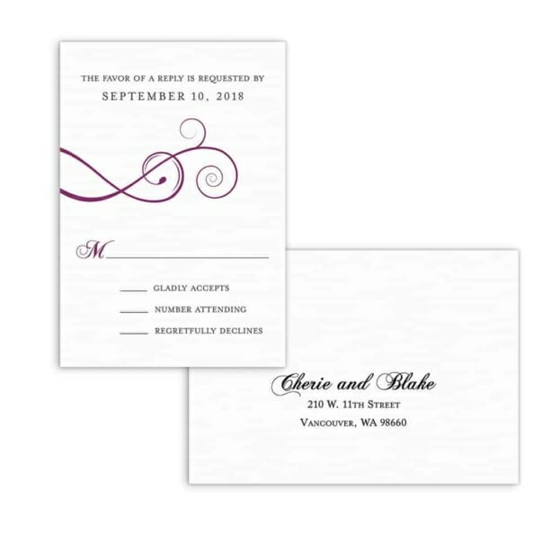 Ballroom Nb Rsvp Card And Envelope White Back