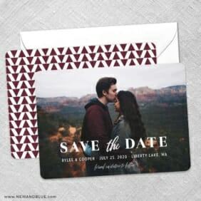 Sincerely Yours Nb Save The Date Wedding Card