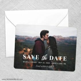 Sincerely Yours Nb Save The Date Party Card