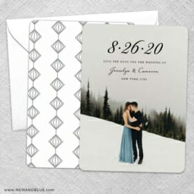 Simply Smitten Save The Date Wedding Card