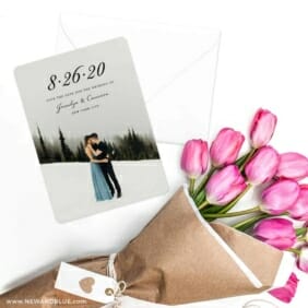 Simply Smitten Save The Date Cards With Envelope