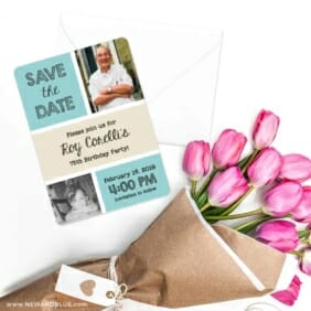 Then Now Nb Save The Date Cards With Envelope