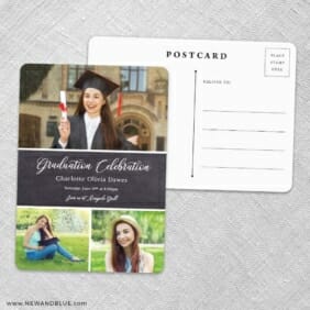 Union Square Graduation NB Save The Date Wedding Postcard Front And Back