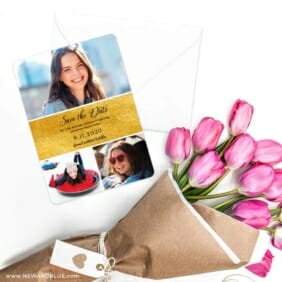 Union Square Bat Mitzvah NB Save The Date Cards With Envelope