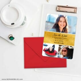 Union Square Bat Mitzvah NB Save The Date Cards And Optional Color Envelopes