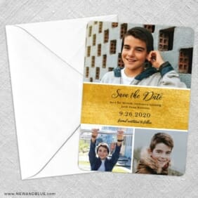 Union Square Bar Mitzvah NB Save The Date Party Card