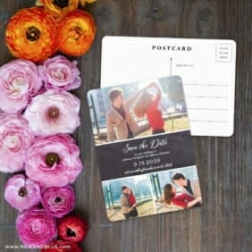 Union Square Wedding NB Save The Date Postcard With Back