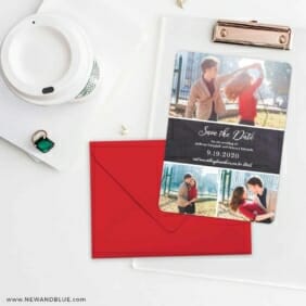 Union Square Wedding NB Save The Date Cards And Optional Color Envelopes