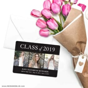 Graduation Collage NB Save The Date Cards With Envelope