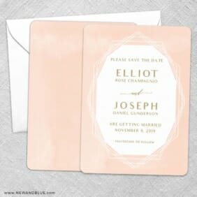 Quartz NB Save The Date Wedding Card