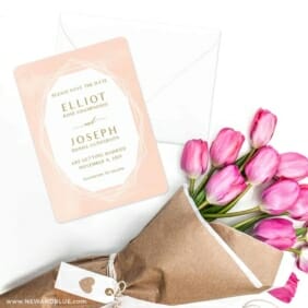 Quartz NB Save The Date Cards With Envelope