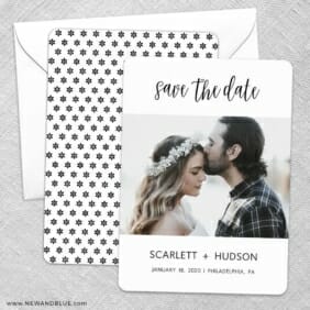 Sweet Romance Save The Date Wedding Card