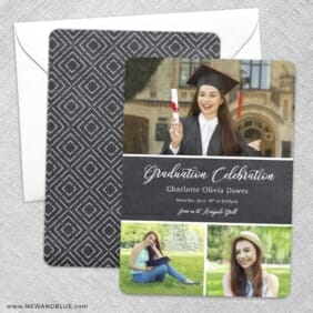 Union Square Graduation Save The Date Wedding Card