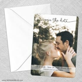 Twirl Save The Date Party Card