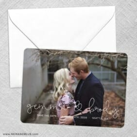 So In Love Save The Date Party Card