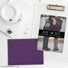 Montauk Nb Save The Date Cards And Optional Color Envelopes