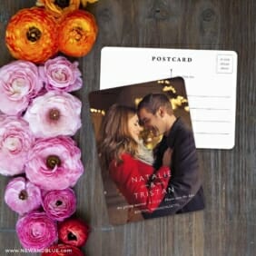 Look Of Love Save The Date Postcard With Back