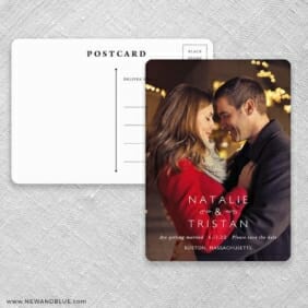 Look Of Love Save The Date Postcards Front And Back