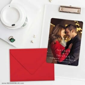 Look Of Love Save The Date Cards And Optional Color Envelopes