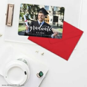 Handwriting Graduation Save The Date Cards And Optional Color Envelopes