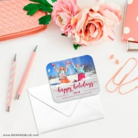 Handwriting Holiday 4 Petite Size Magnet