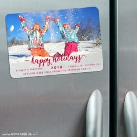 Handwriting Holiday 3 Refrigerator Save The Date Magnets
