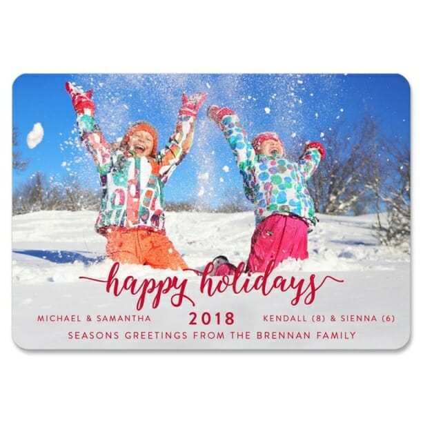 Handwriting Holiday 1 Save The Date Magnets