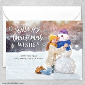 Snow Bunny2 Grande Size Save The Date Magnet