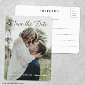 Someone Like You Save The Date Wedding Postcard Front And Back