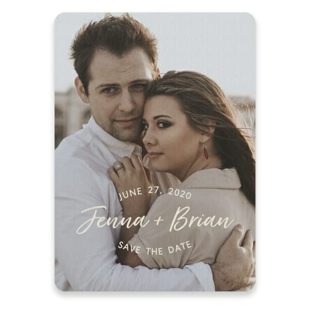 Simply Us Save The Date Postcards