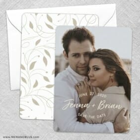 Simply Us Save The Date Wedding Card