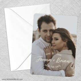 Simply Us Save The Date Party Card