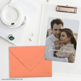Simply Us Save The Date Cards And Optional Color Envelopes