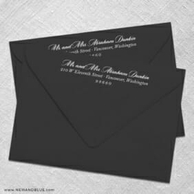 White Ink Envelope Printing Return Address Printing