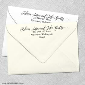 Envelope Address Printing Envelope Shown In White And Ivory