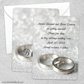 With This Ring Nb Save The Date Wedding Card