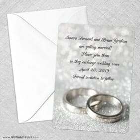 With This Ring Nb Save The Date Party Card