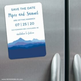 Blue Ridge Mountain Nb 3 Refrigerator Save The Date Magnets