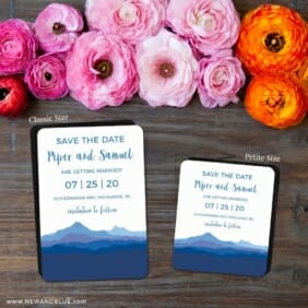 Blue Ridge Mountain Nb 2 Save The Date Magnet Classic And Petite Size