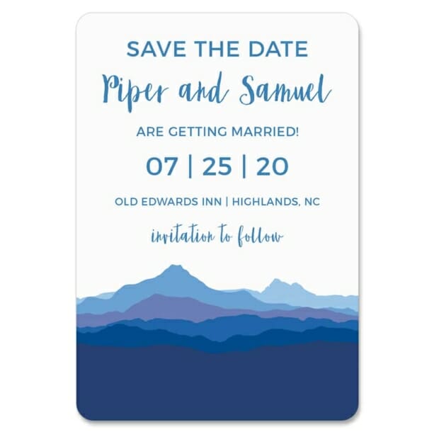 Blue Ridge Mountain Nb 1 Save The Date Magnets