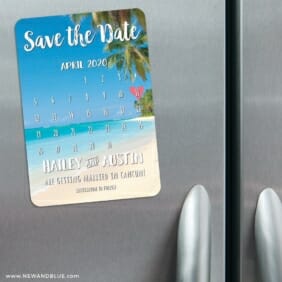 Beach Calendar 3 Refrigerator Save The Date Magnets