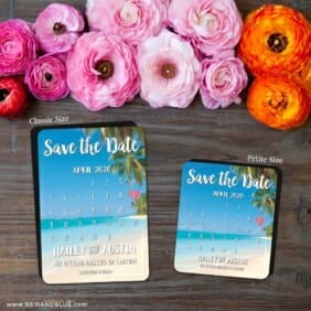 Beach Calendar 2 Save The Date Magnet Classic And Petite Size